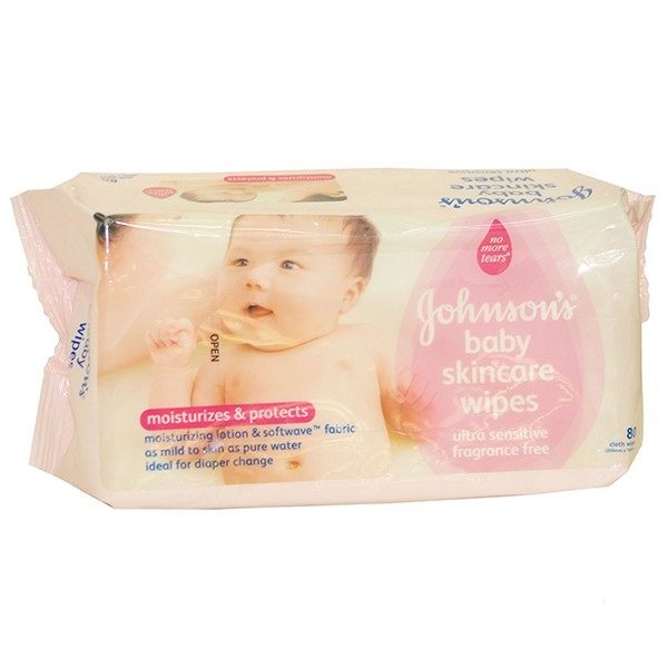 johnsons baby skincare wipes