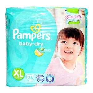 pampers baby dry xl 26's