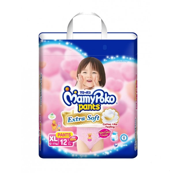 Mamy Poko Extra Soft Pants for Girls XL12 - Bohol Online Store