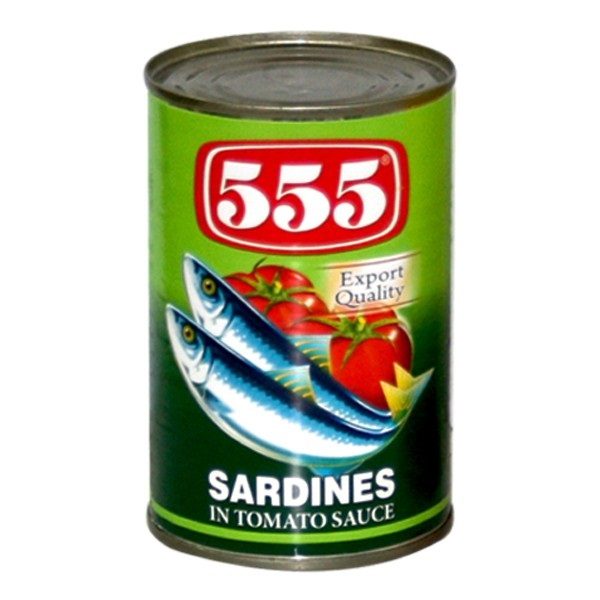 555 sardines in tomato sauce 425g