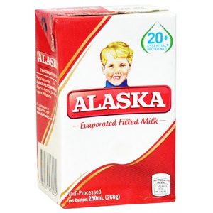 alaska evaporated filled milk 250ml