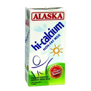 alaska hi-calcium non fat milk 1liter