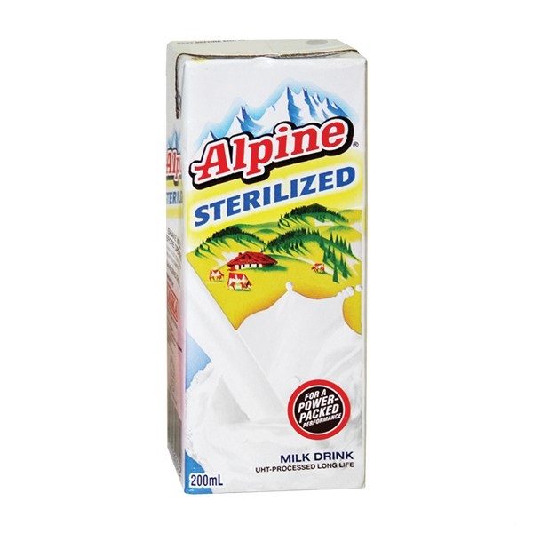alpine strilized milk 200ml