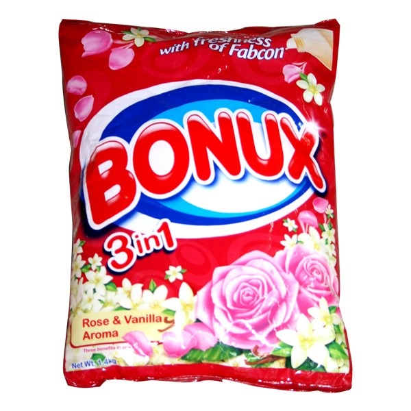 Bonux Rose & Vanilla Detergent Powder 1.4Kg