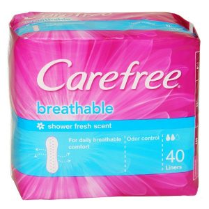 Carefree Breathable Pantyliners 20 Pack, Toiletries