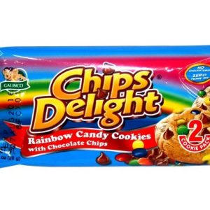 chips delight rainbow candy cookies