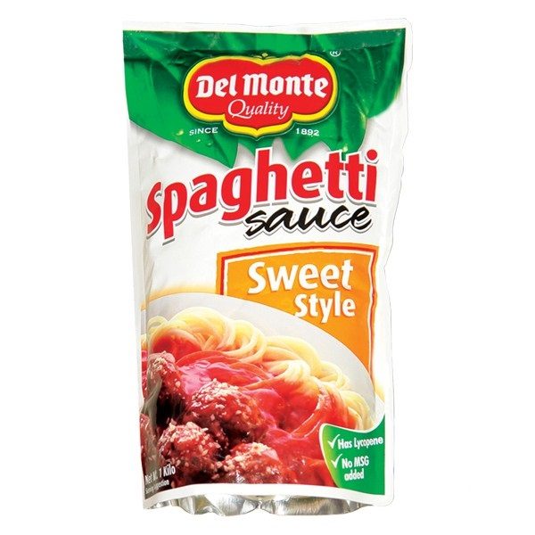 del monte spaghetti sauce sweet style 1kg