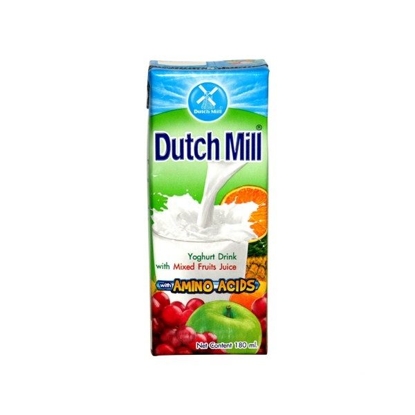 dutchmill yogurt mixed fruits 180ml