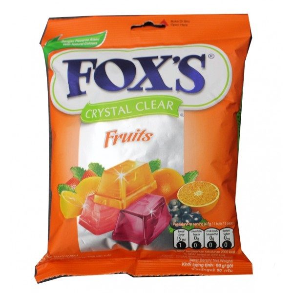 fox's crystal clear fruit candies