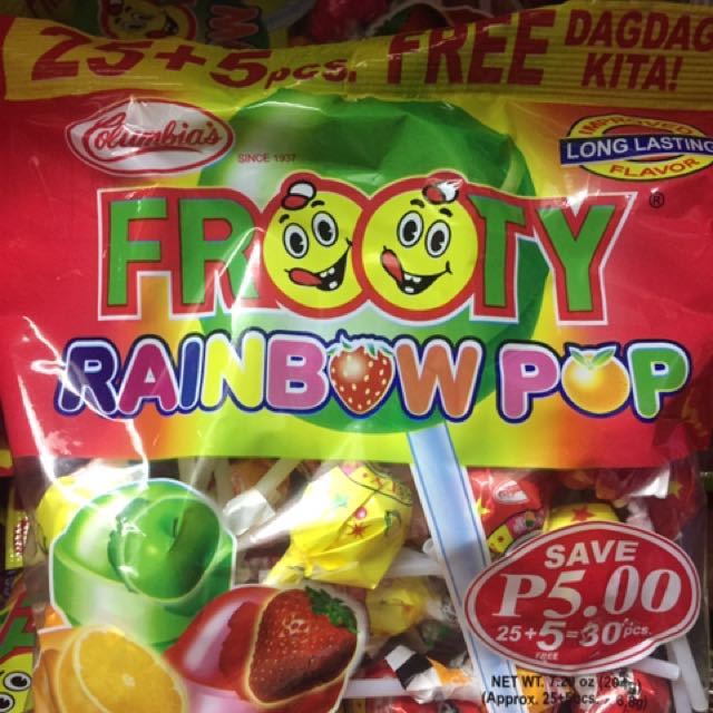 Frooty Rainbow Lollipop 25s Bohol Online Store
