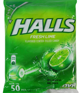 Halls candy Fresh Lime