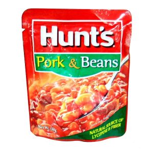 hunts pork & beans 100g