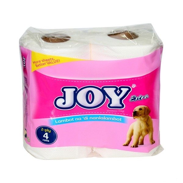 joy bathroom tissue 2ply 4's