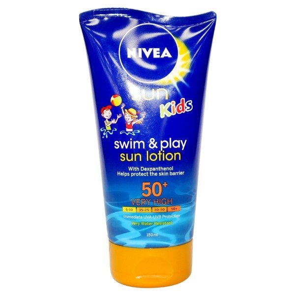 nivea sun lotion swim play spf50 150ml