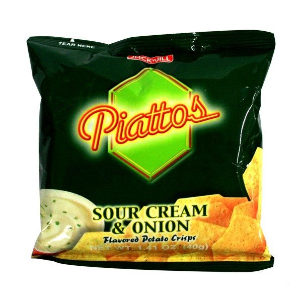 Piattos Sour Cream & Onion Potato Chips 40g 1
