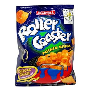 roller coaster cheddar potato rings 85g