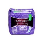 whisper regular napkin non-wings 8's