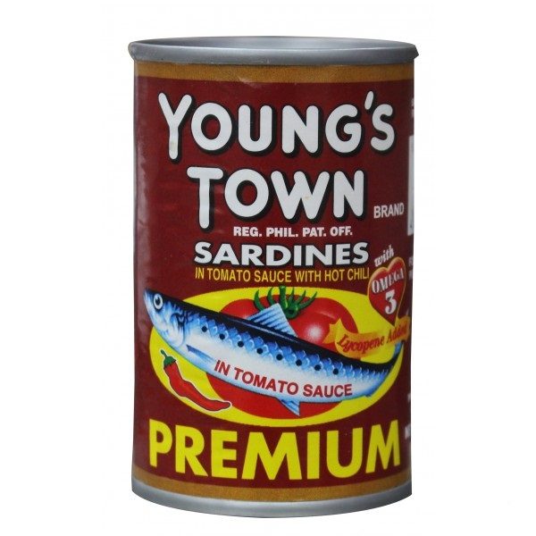 youn's town sardines in tomato sauce chili 155g