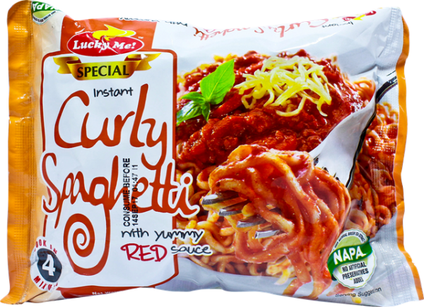 LUCKY ME SPECIAL CURLY SPAGHETTI 90G