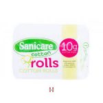 Sanicare cotton rolls 10g